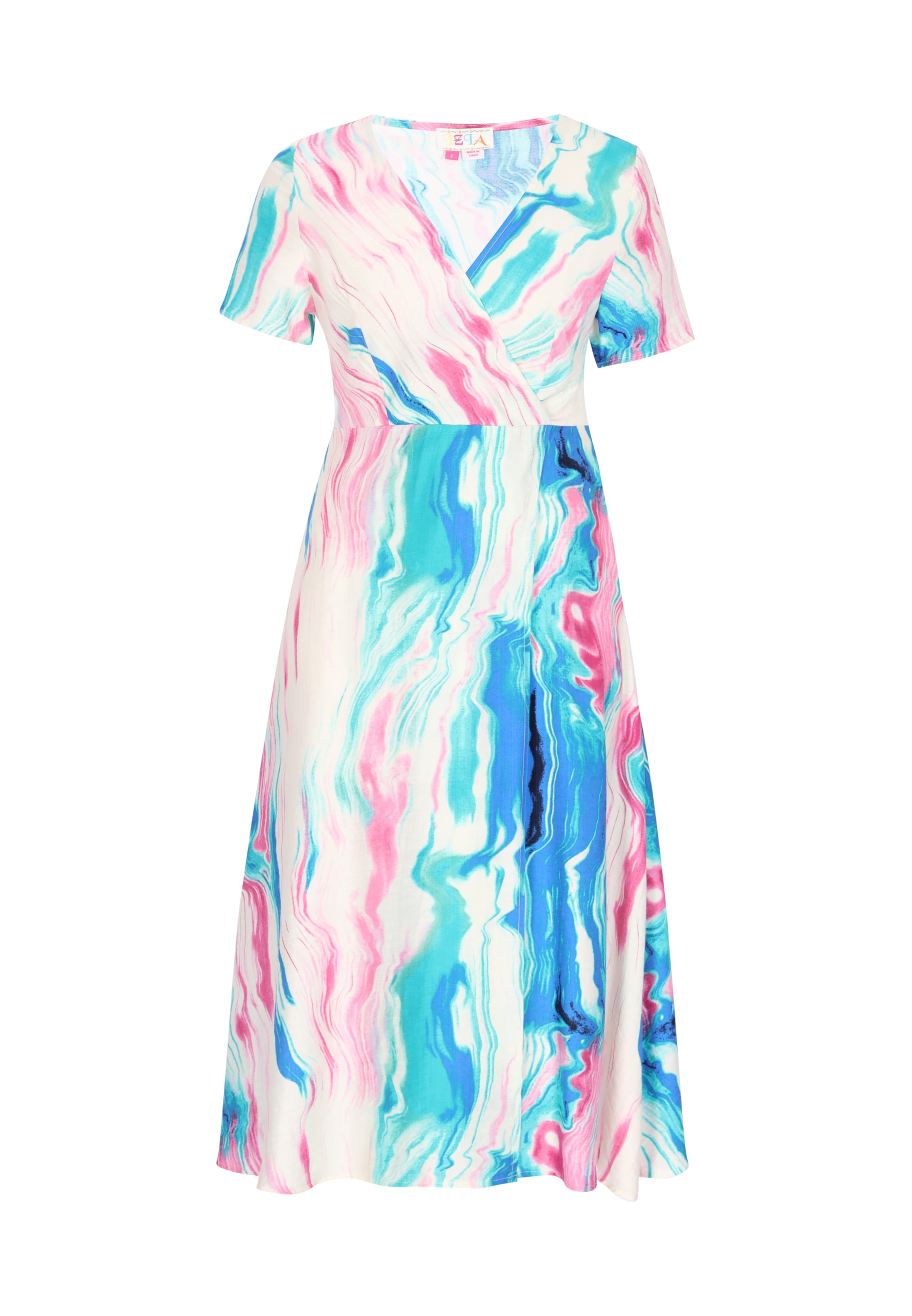 IZIA - Vestido 'Festival' em azul: frente