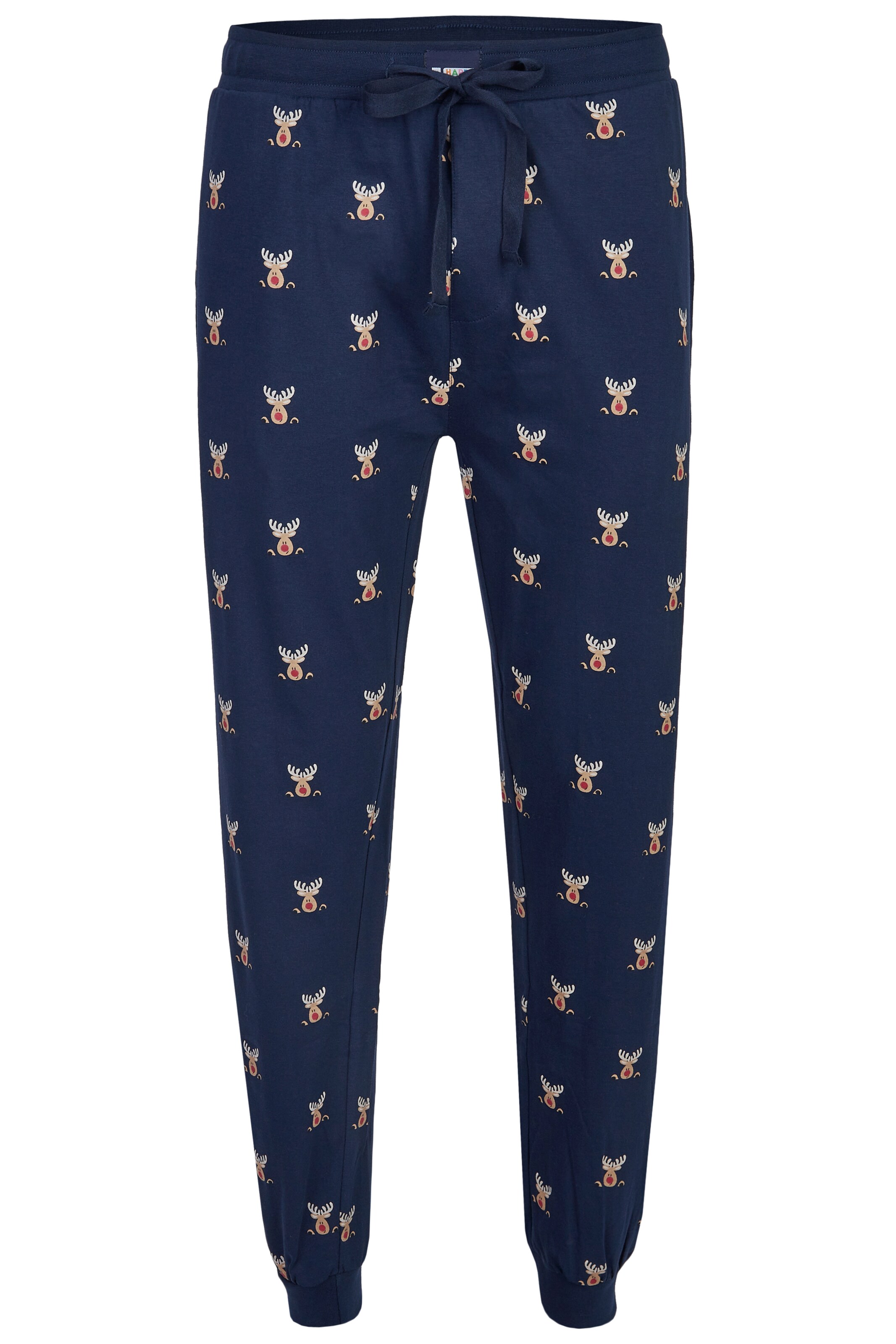 Sous-vêtements Pantalon de pyjama X-Mas Happy Shorts en Bleu Marine 
