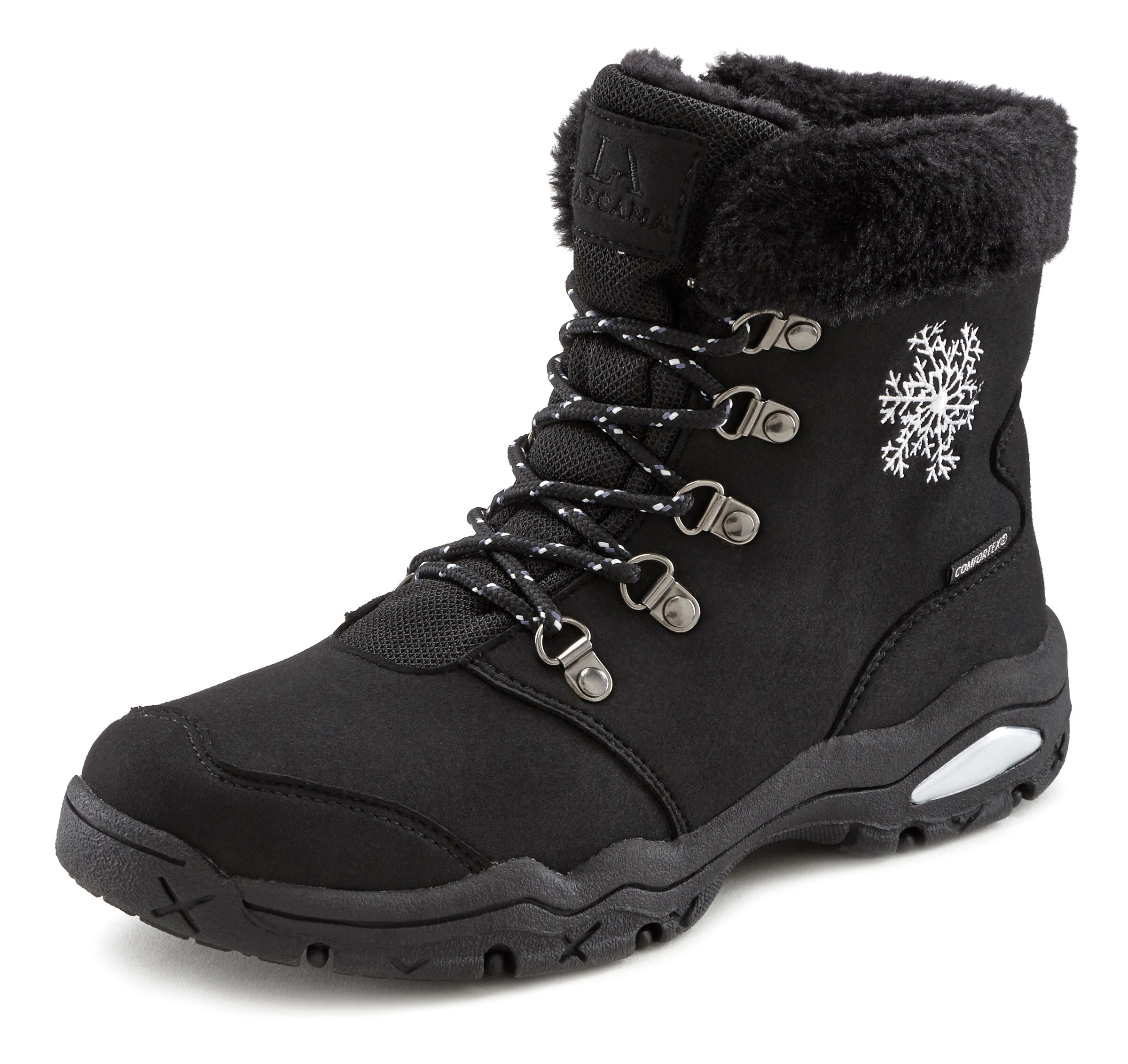 LASCANA Snow Boots in Black: front