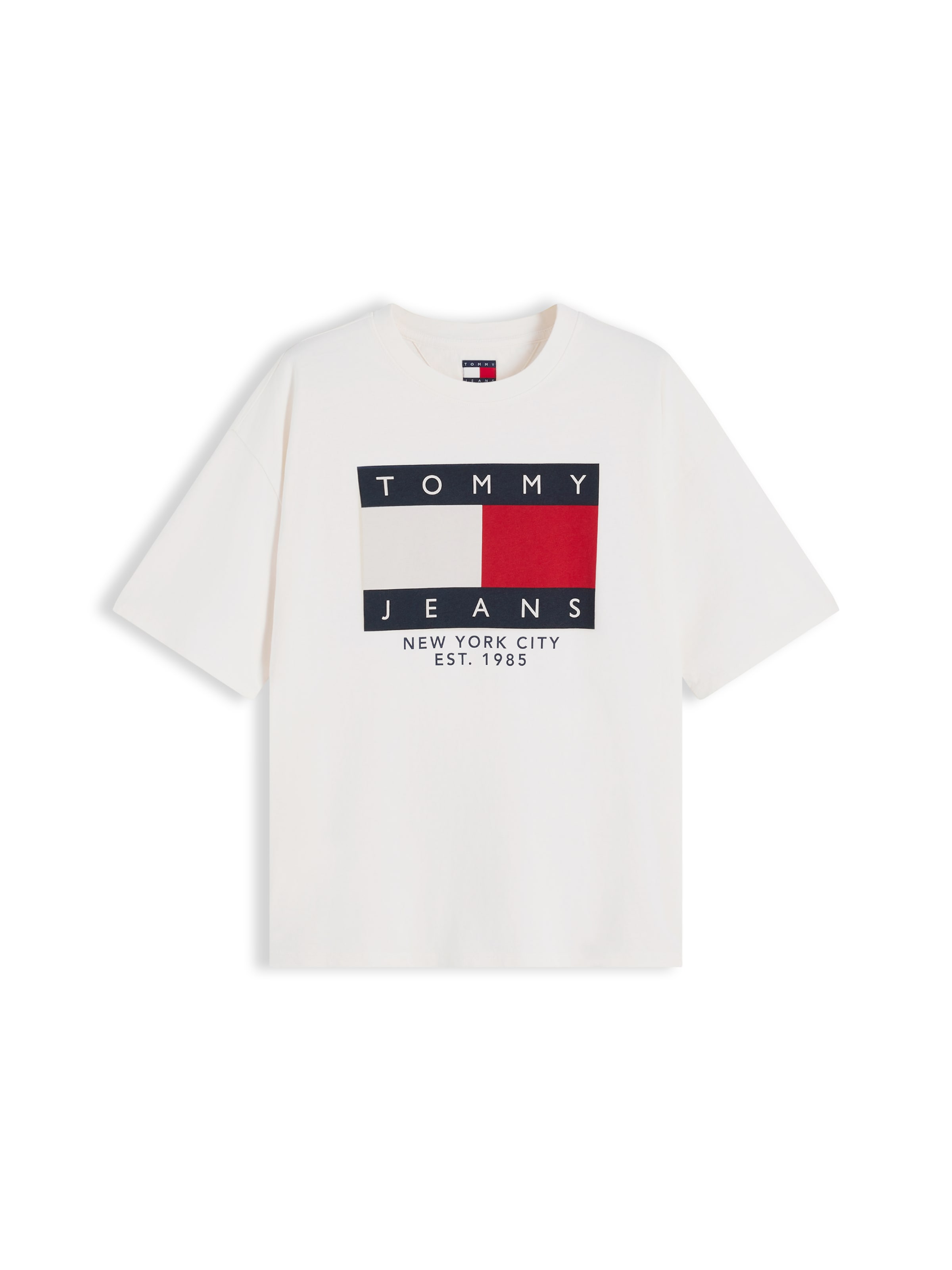 Tricou de la Tommy Jeans pe alb: față