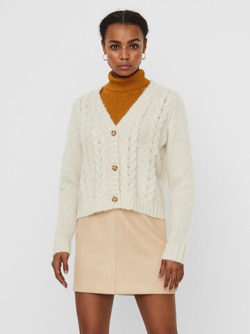 VERO MODA Strickjacke 'Wine' in Beige: Vorderseite