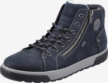 Rieker - Botas com atacadores em azul: frente