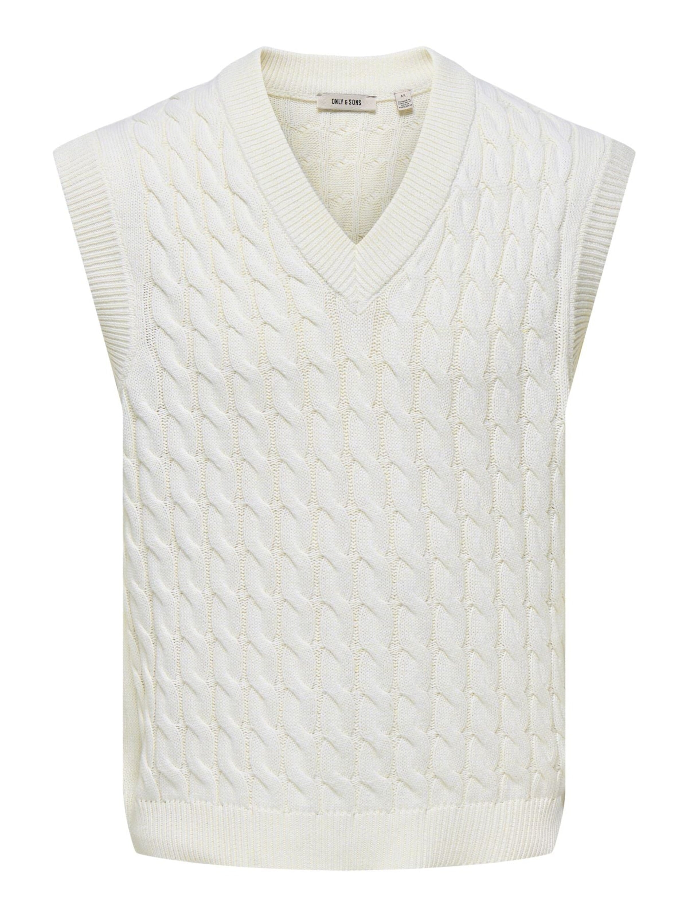 Only & Sons Pullunder i hvid: forside