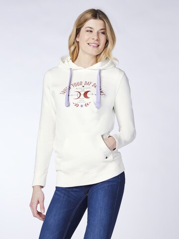 Oklahoma Jeans Sweatshirt in White: front