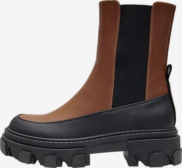 Chelsea Boots ONLY en marron : devant