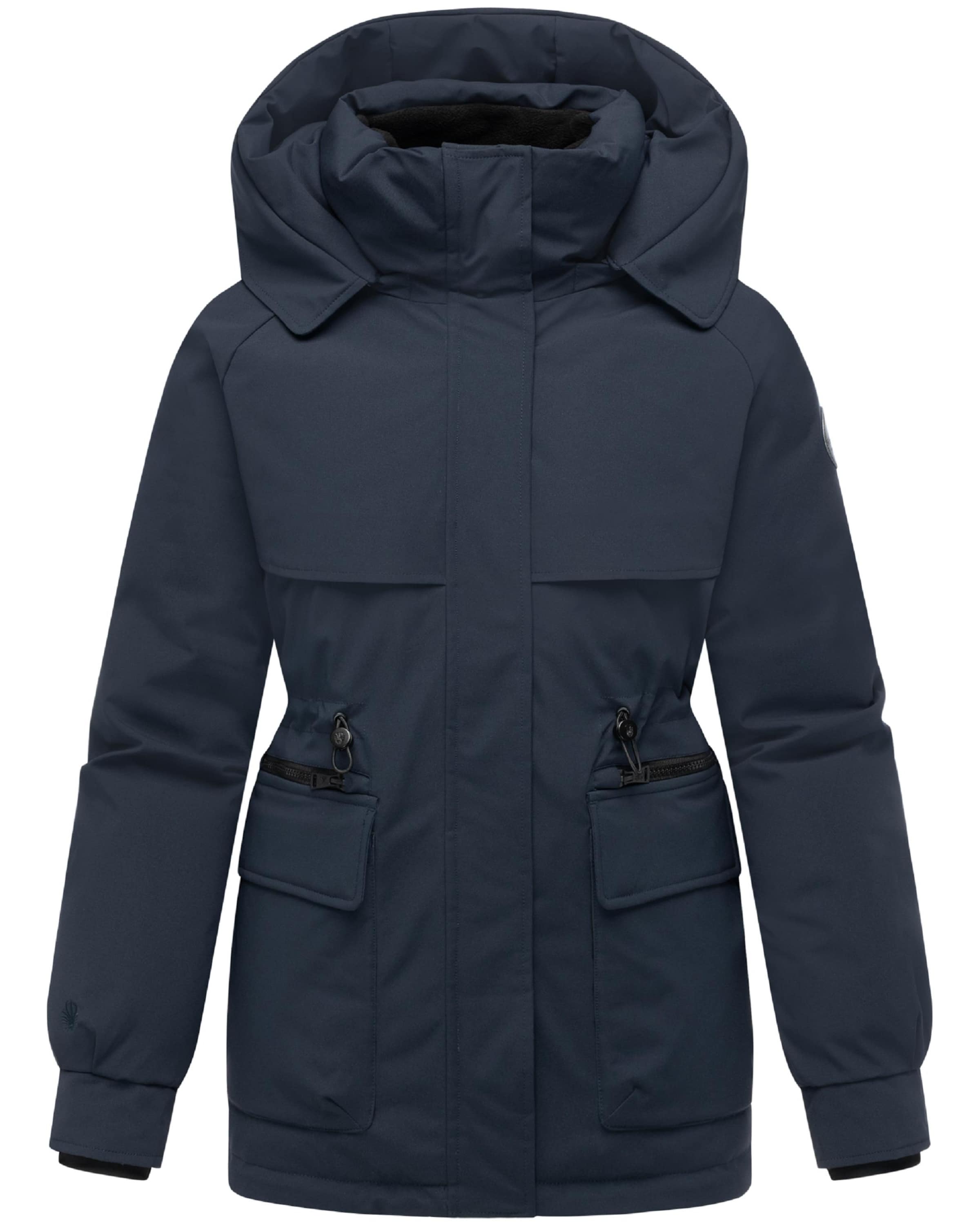 MARIKOO Χειμερινό παλτό 'Shigaraa XVI' σε μπλε: μπροστά