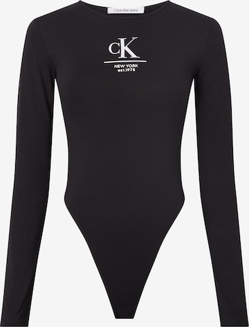 Calvin Klein Jeans - Camisa body em preto: frente