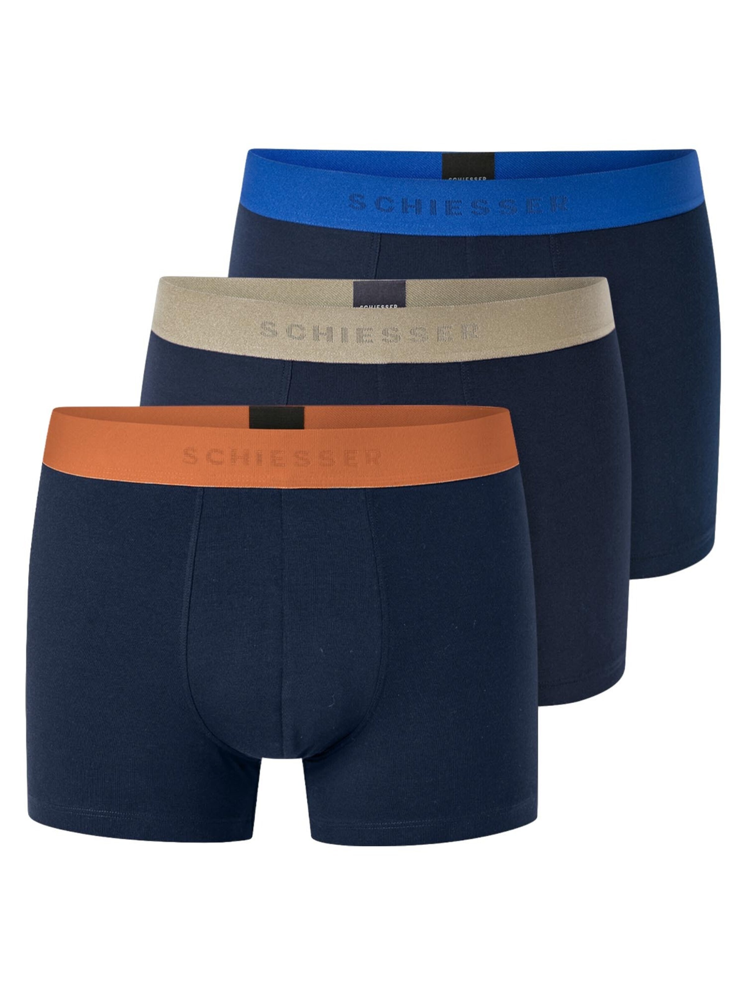 SCHIESSER Boksershorts '95/5 Cotton' i M i mørkeblå, Produktvisning