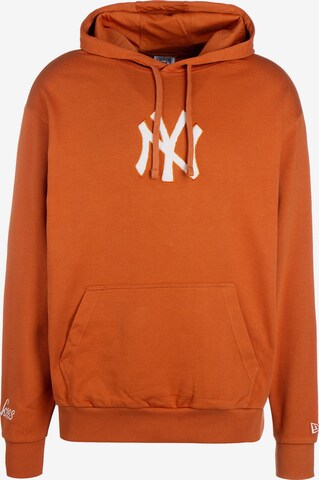 NEW ERA Sweatshirt 'MLB New York Yankees World Series' in Orange: front