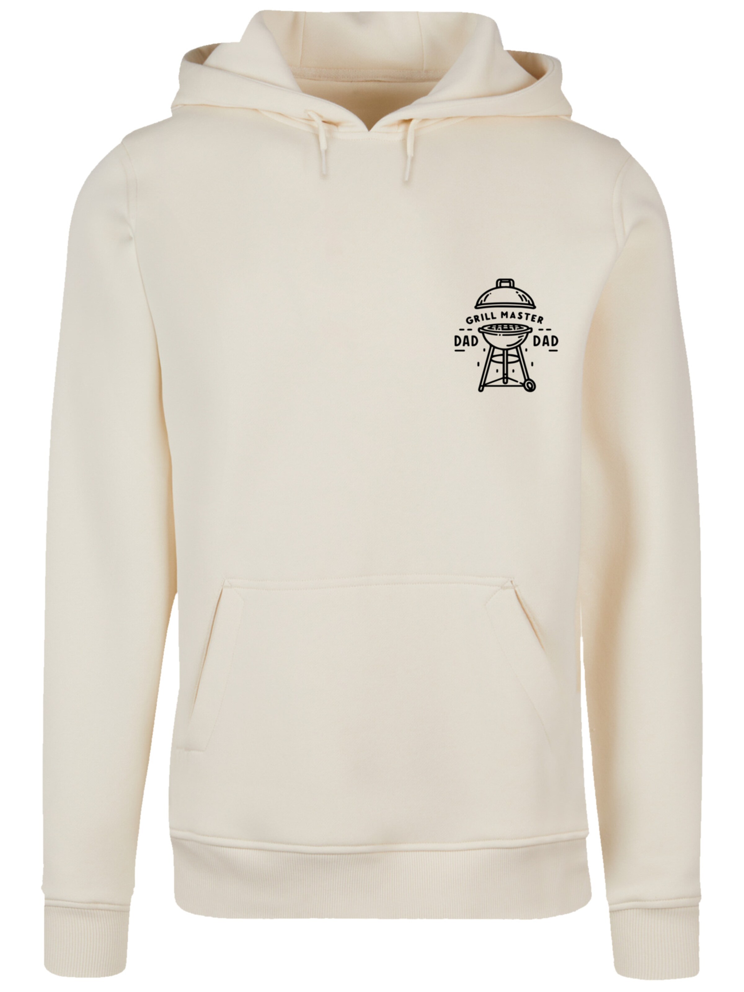 Sweat-shirt 'Vatertag Grill Master für BBQ-Väter' F4NT4STIC en beige : devant