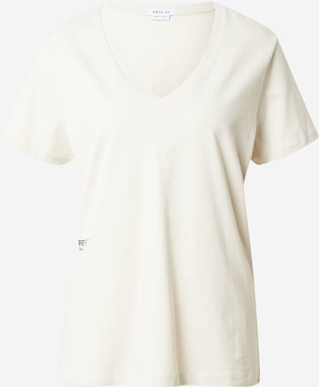 REPLAY - Camiseta en blanco: frente