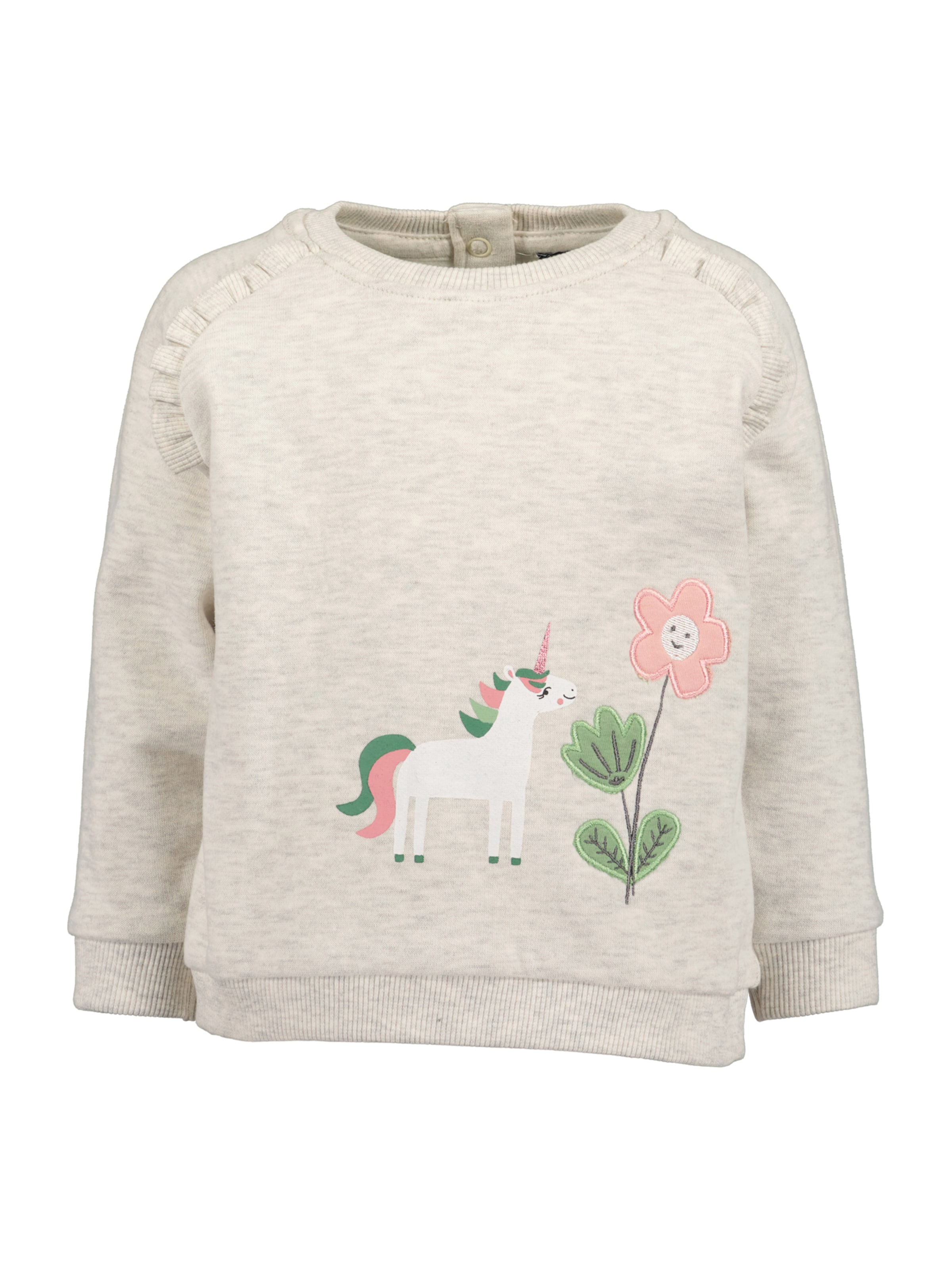 BLUE SEVEN Μπλούζα φούτερ σε μπεζ: μπροστά