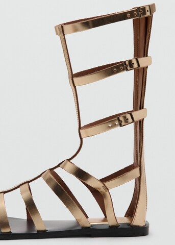 MANGO TEEN Sandals 'Ember' in Gold