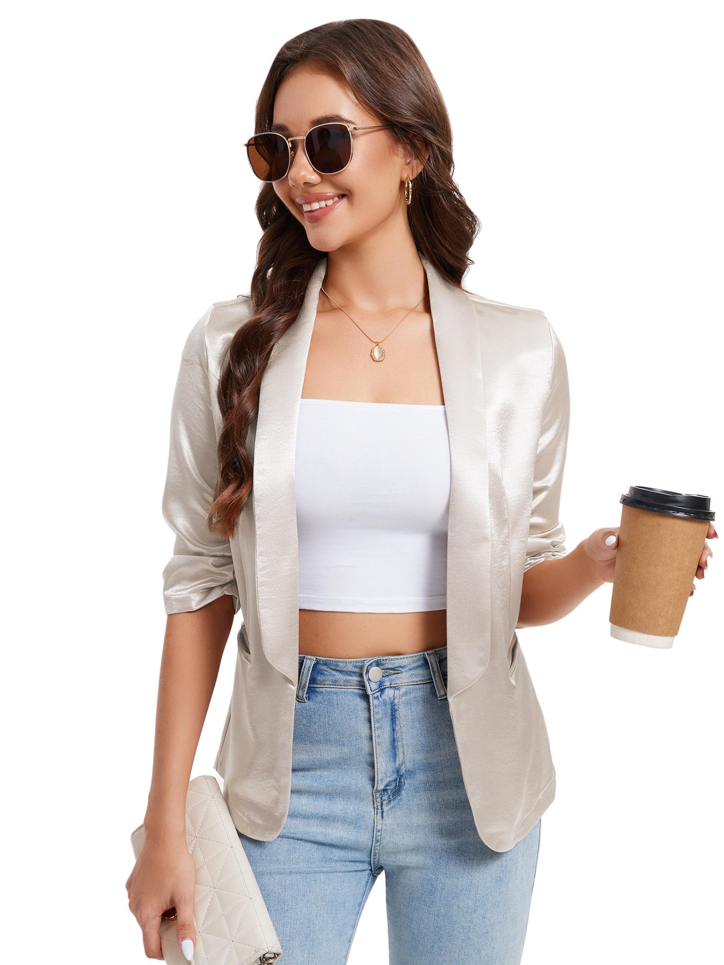 Yesfashion Blazer in White