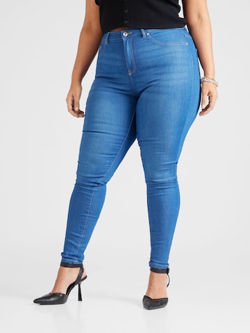 ONLY Carmakoma Skinny Jeans 'Storm' in Blau: predná strana