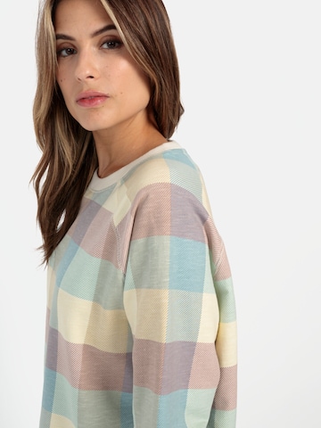 CAMEL ACTIVE Sweatshirt mit Karomuster in Mischfarben