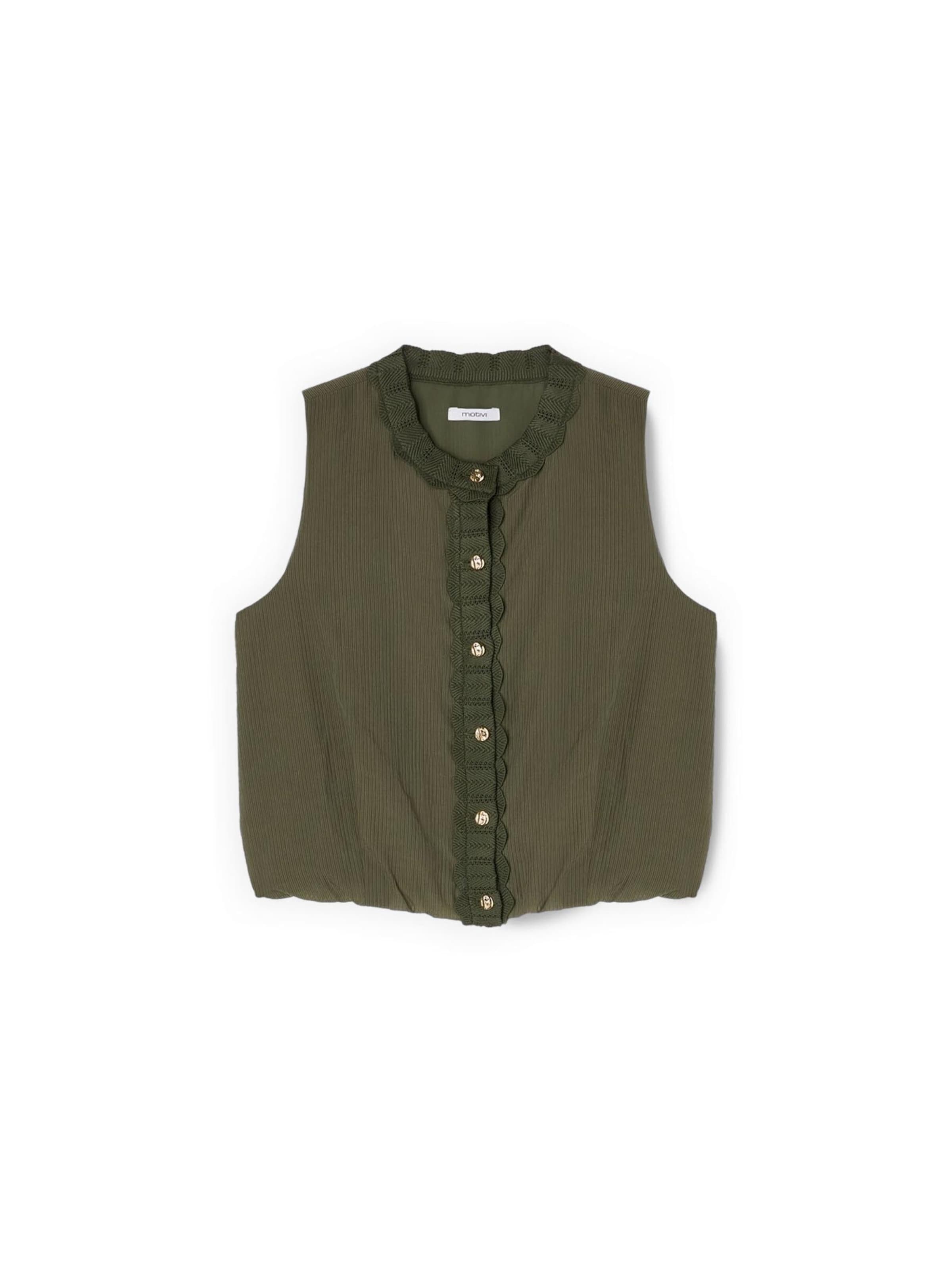 MOTIVI Top in Green: front