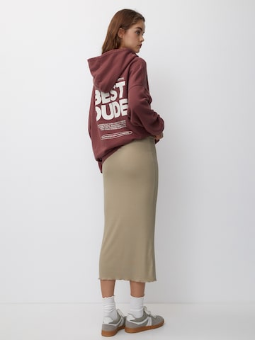 Pull&Bear Rok in Beige