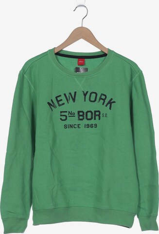 s.Oliver Sweatshirt & Zip-Up Hoodie in L in Green: front