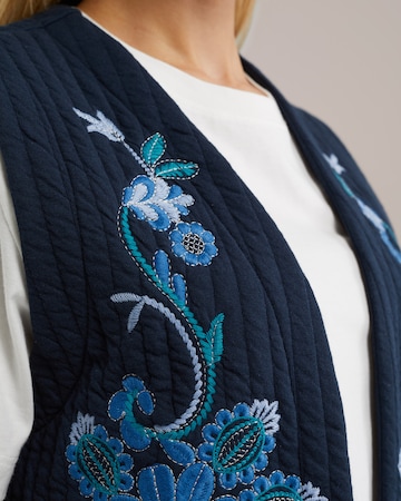 WE Fashion Brezrokavnik | modra barva
