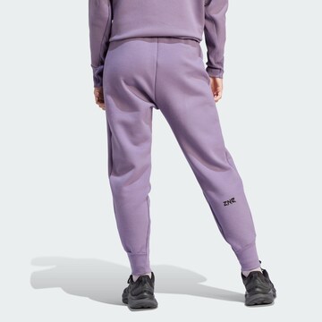 ADIDAS SPORTSWEAR Tapered Workout Pants 'Z.N.E.' in Purple