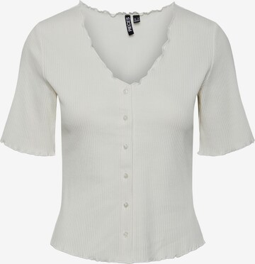 Cardigan 'Nukisa' PIECES en blanc : devant