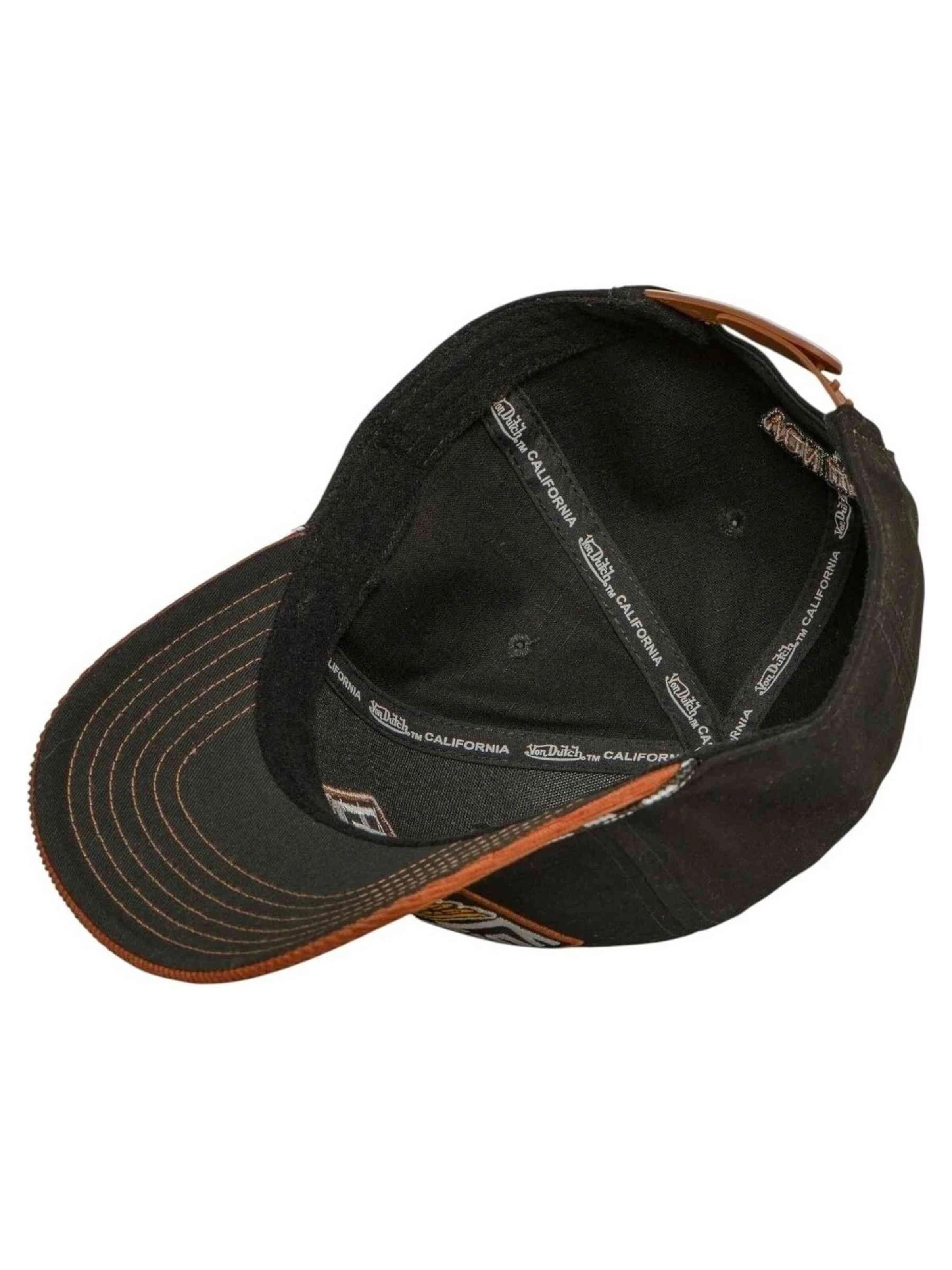 Von Dutch Kšiltovka 'Gorra von dutch negra bordados sem16 trucker cap' – černá