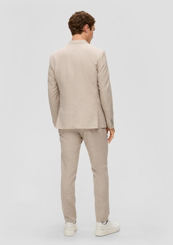 Slim fit Giacca da completo di s.Oliver BLACK LABEL in beige: dietro