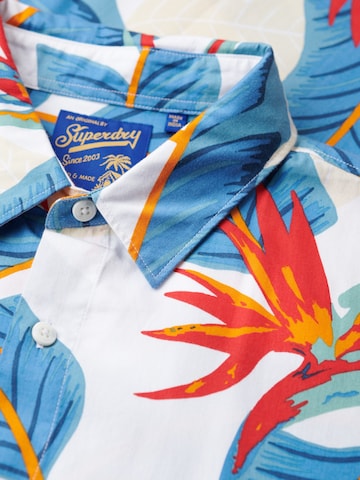 Comfort fit Camicia 'Hawaiian Resort' di Superdry & Co in bianco