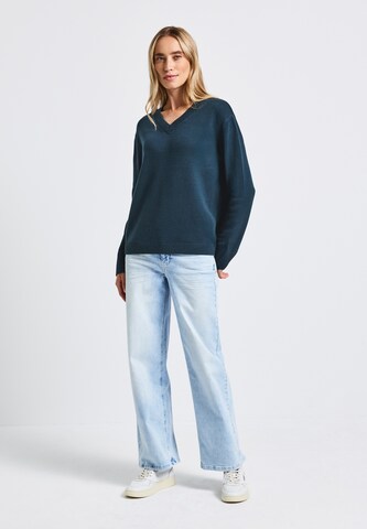 STREET ONE Pullover in Blau