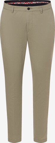 Coupe slim Pantalon chino 'Kyle' Finshley & Harding London en gris : devant