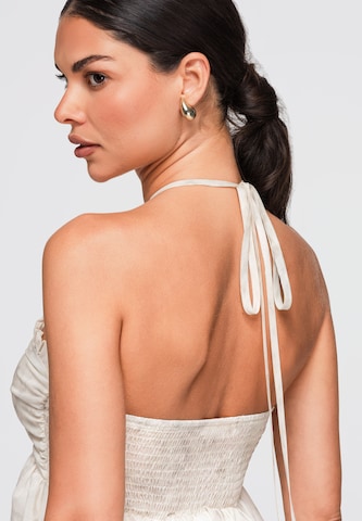 Ombre Kleid in Beige