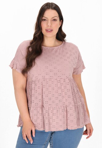 Chemisier Usha en rose : devant