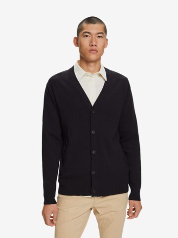 ESPRIT Knit Cardigan in Grey: front