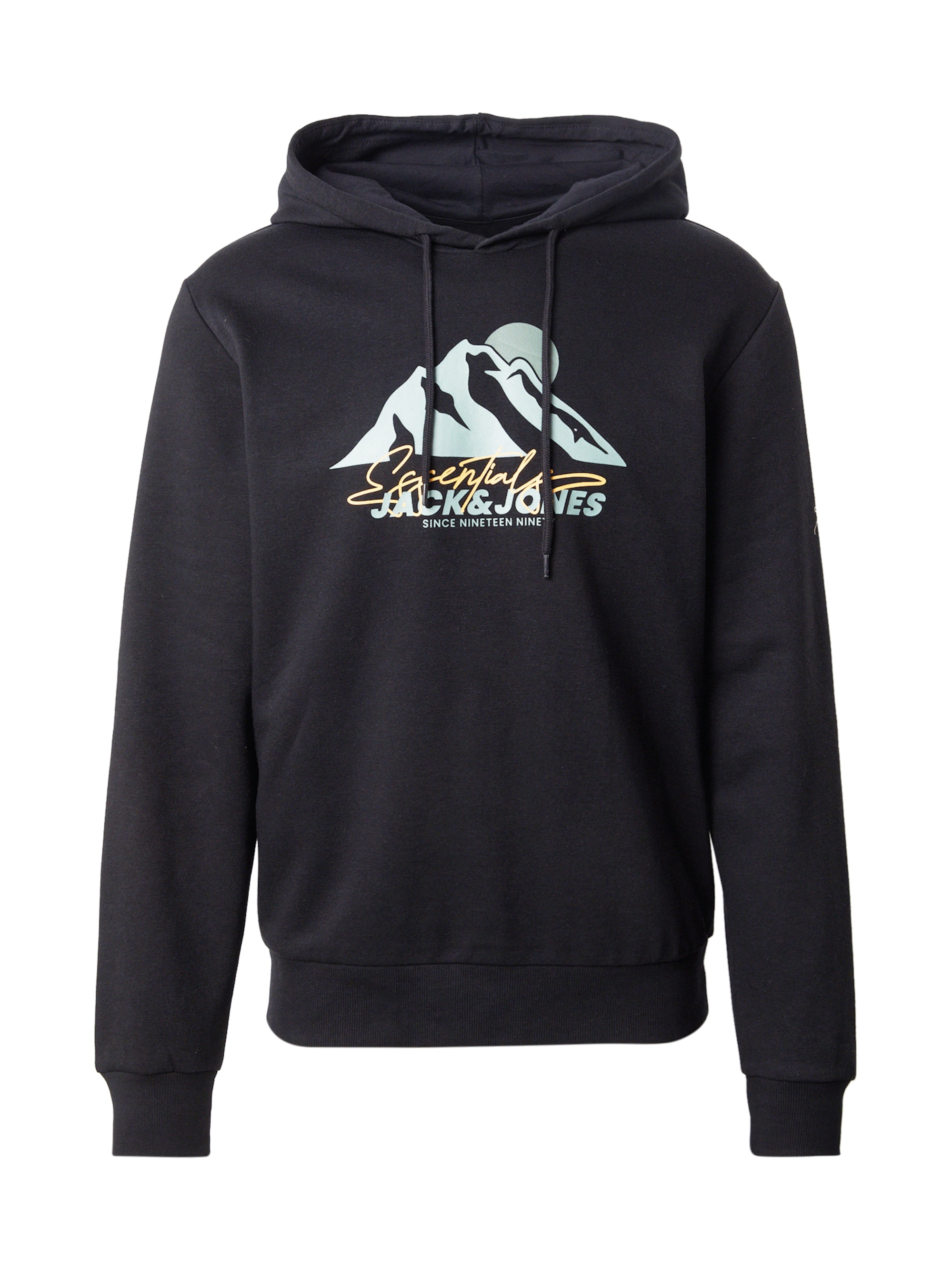 világoskék / narancs / fekete JACK & JONES Tréning póló 'JJSun', Termék nézet