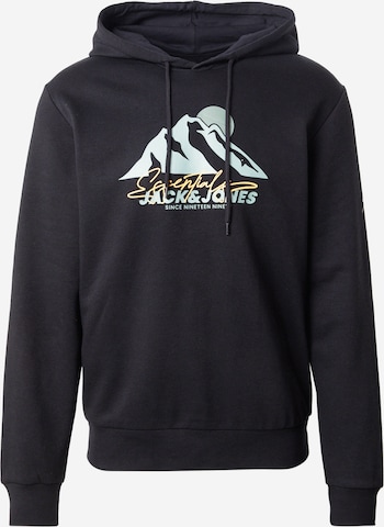 Sweat-shirt 'JJSun' JACK & JONES en noir : devant