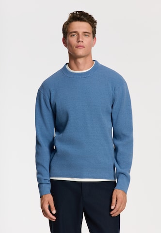 Shiwi Trui 'CHENILLE' in Blauw: voorkant