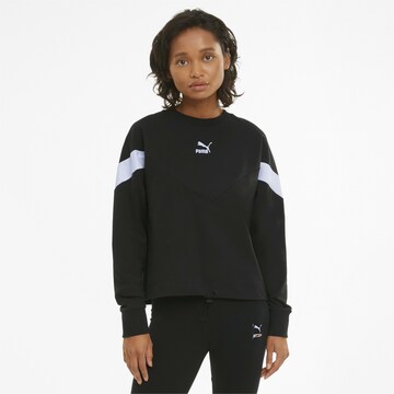 PUMA Sweatshirt in Zwart: voorkant