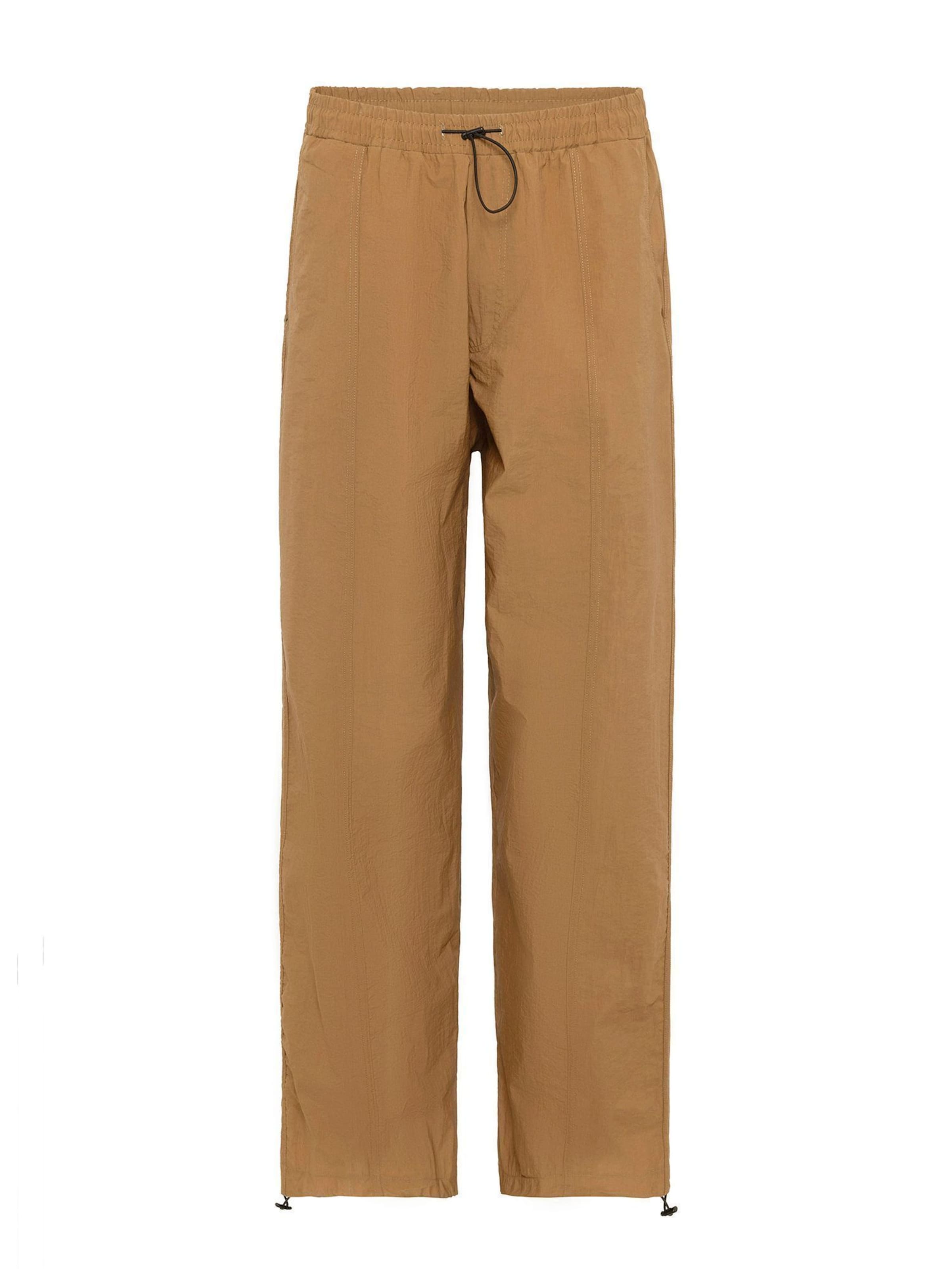 Dandalo - Perna larga Calças em bege: frente