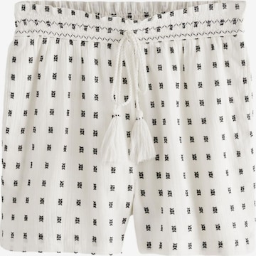 Loosefit Pantalon Next en blanc : devant