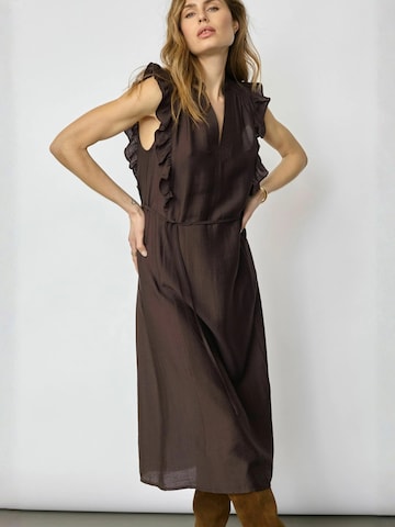 co'couture - Vestido ' Hera ' em castanho