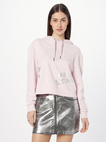 ARMANI EXCHANGE - Sweatshirt em rosa: frente