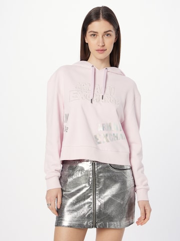ARMANI EXCHANGE Sweatshirt in Roze: voorkant
