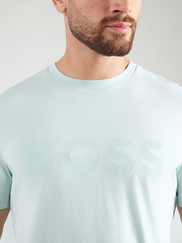 BOSS Tričko 'Thinking 1' – modrá