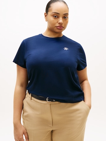Tommy Hilfiger Curve Tričko – modrá: přední strana