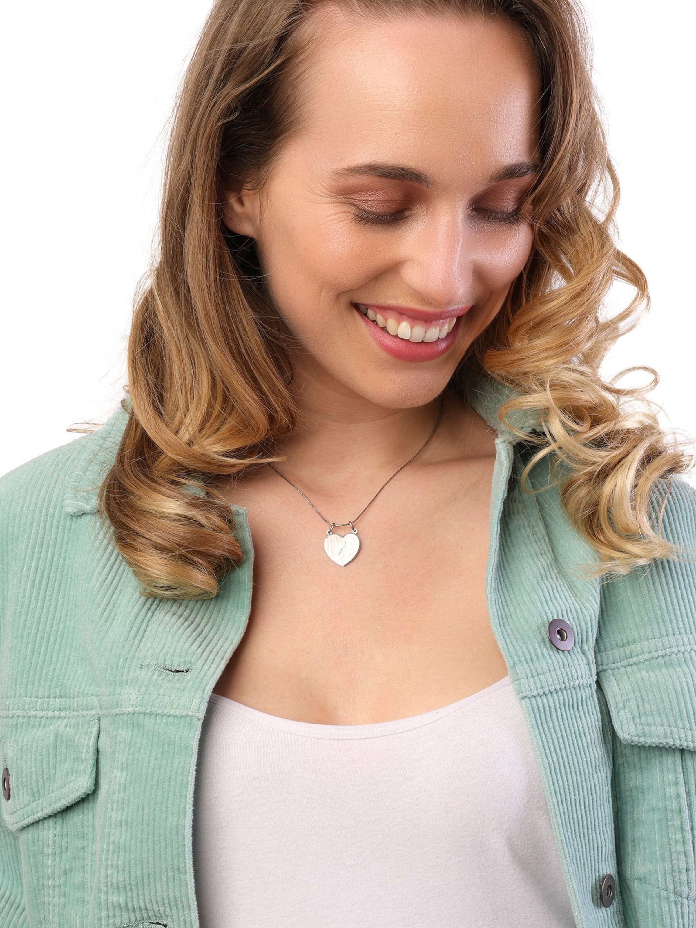 Lucardi Pendant in Silver: front