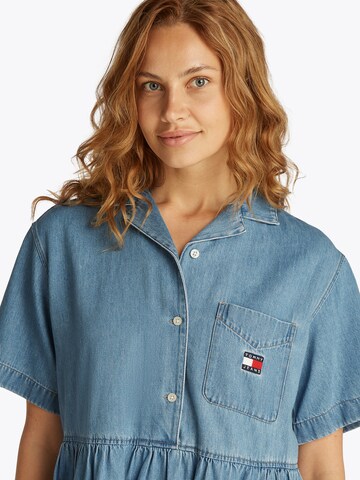 Tommy Jeans Blusekjole i blå
