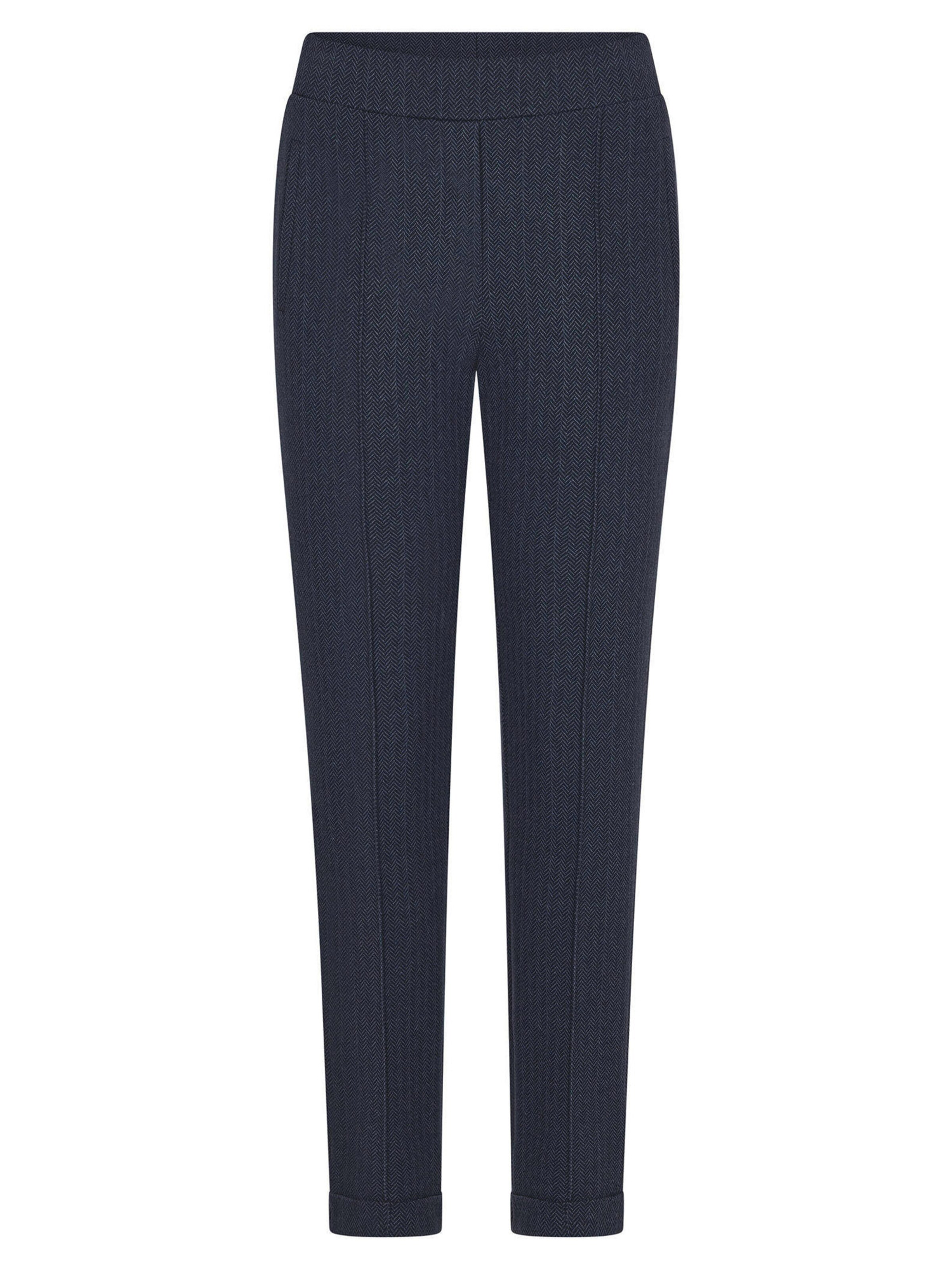 Pantalon à plis 'Carla' Goldner en bleu : devant