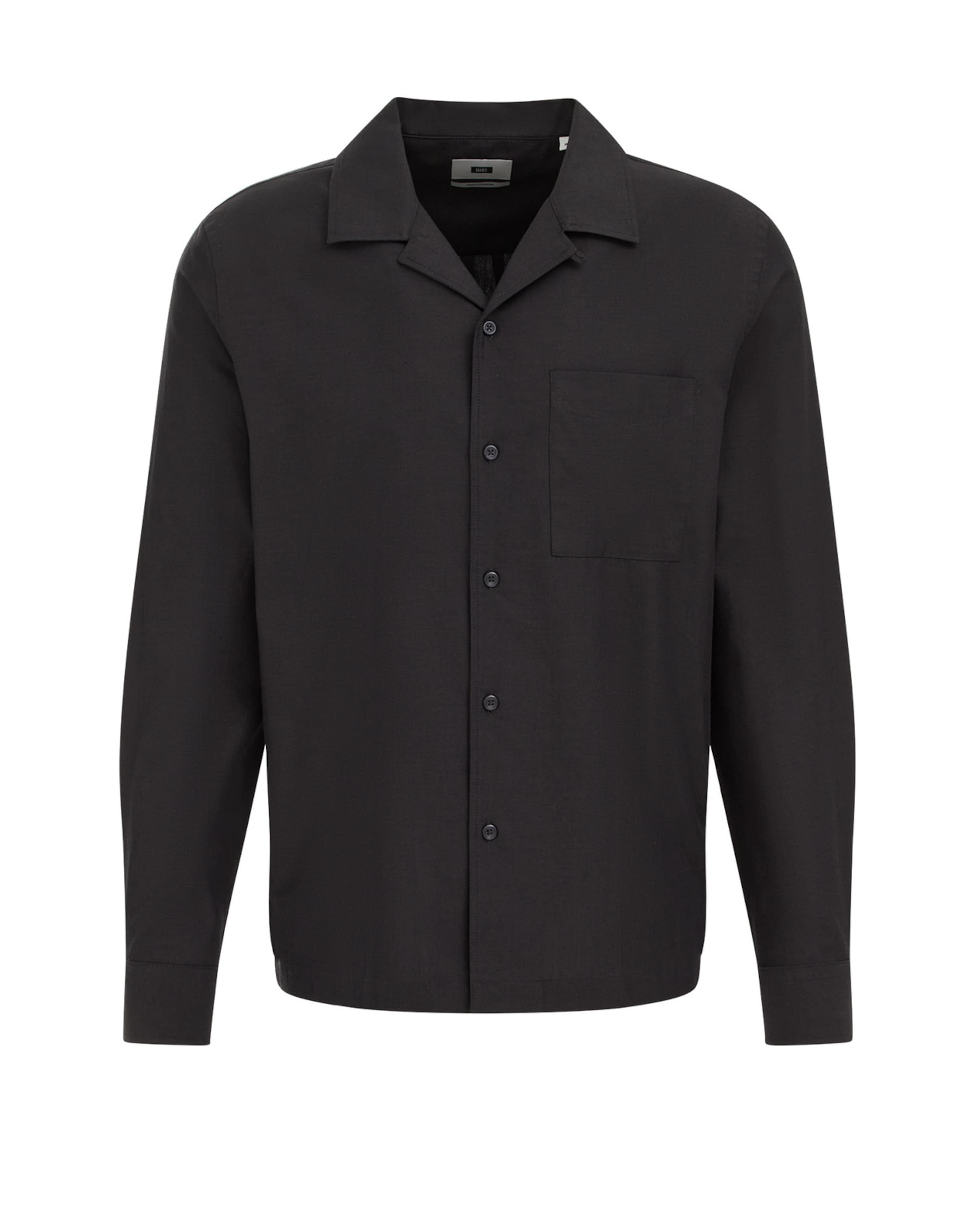 melns WE Fashion Standarta piegriezums Krekls: no priekšpuses