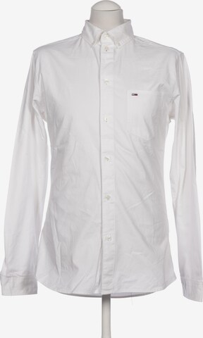Tommy Jeans Button Up Shirt in S in White: front